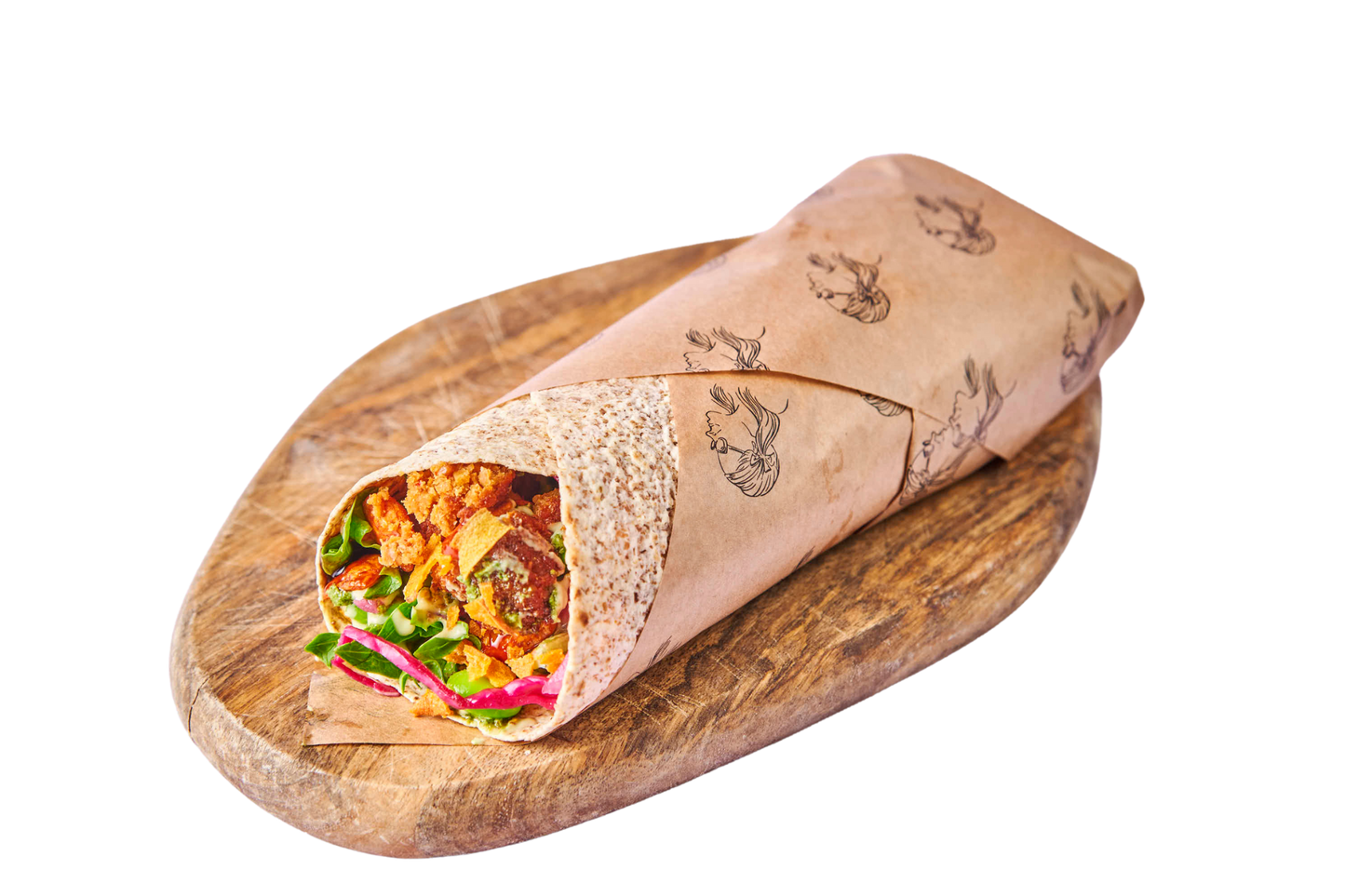 BBQ Kylling Wrap
